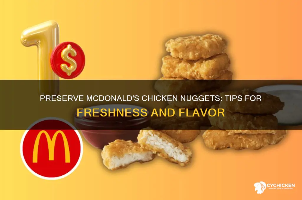 how to keep mcdonalds chicken nuggets