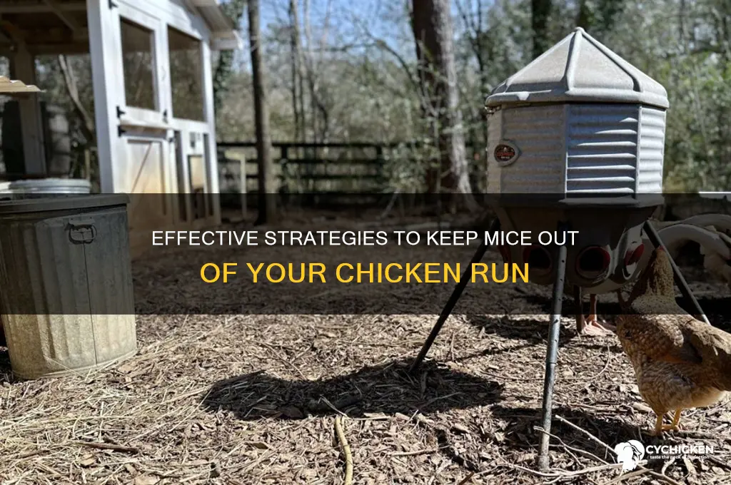 how to keep mice out of chicken run