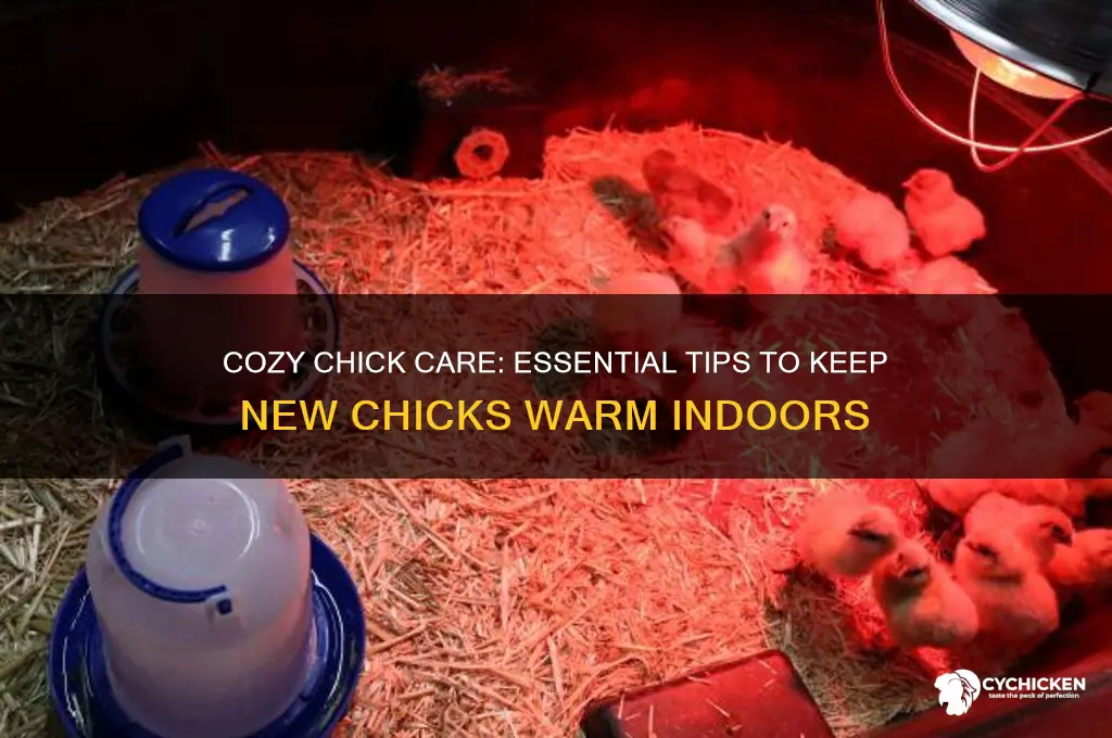 how to keep new chicks warm inside