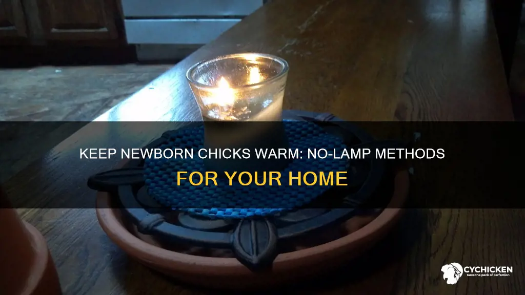 how to keep newborn chicks warm in house without lamp