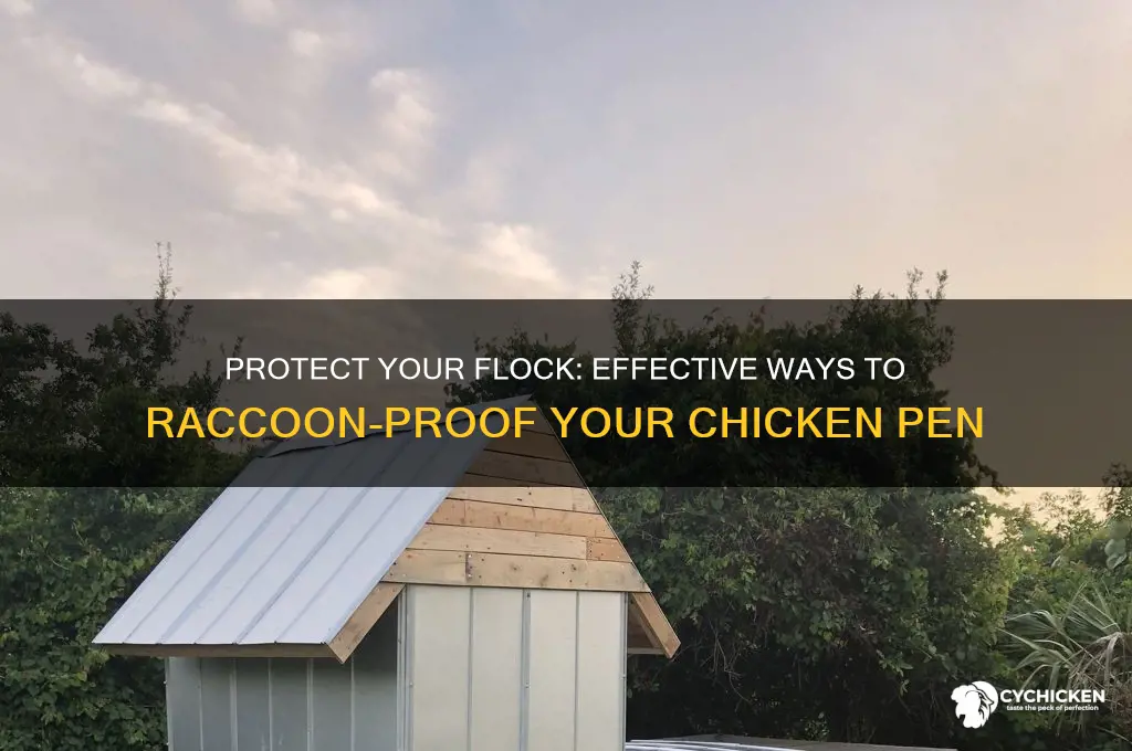 how to keep raccoons out of chicken pen