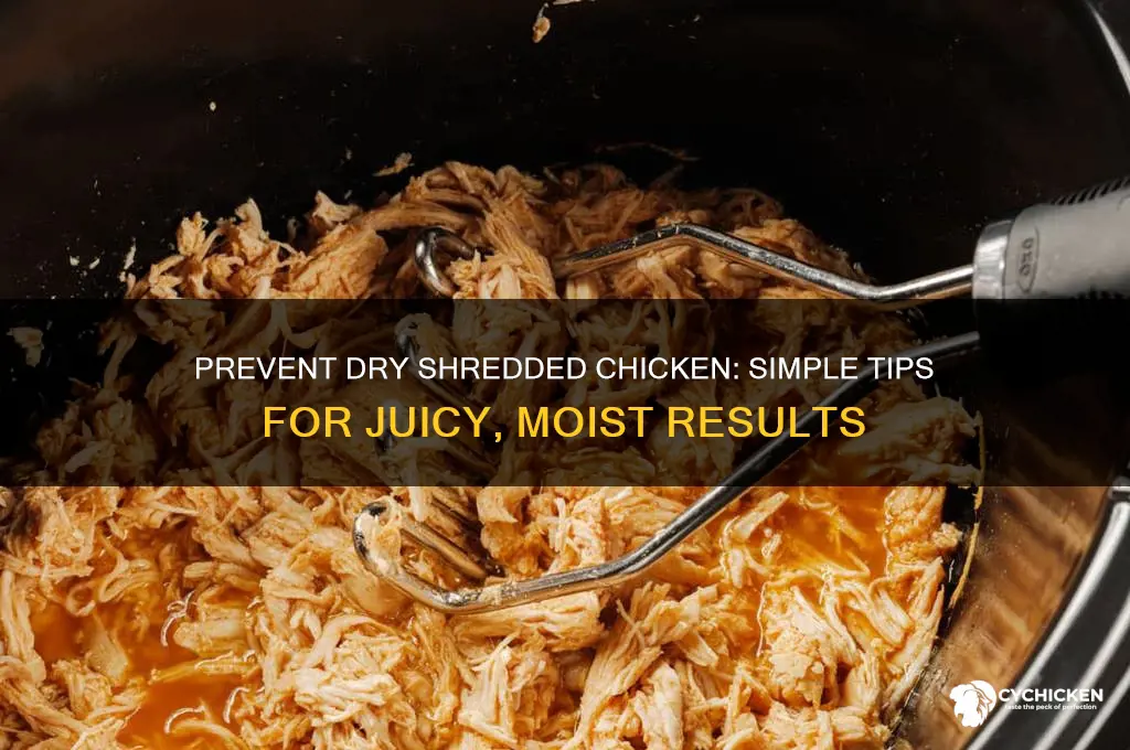 how to keep shredded chicken from drying out