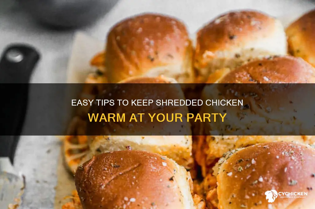 how to keep shredded chicken warm at party