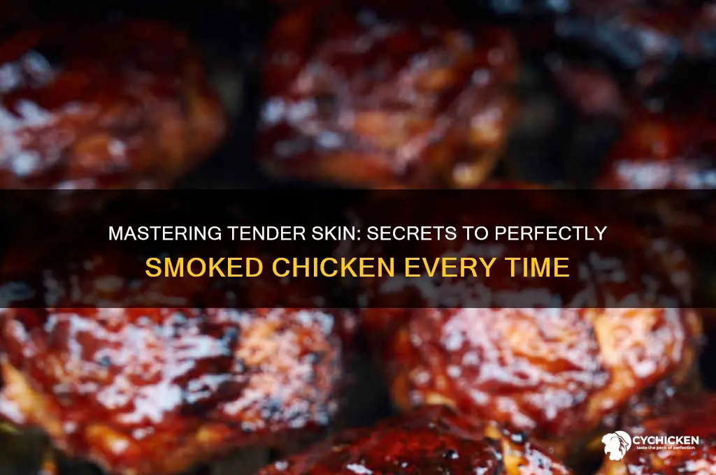how to keep skin tender on smoked chicken