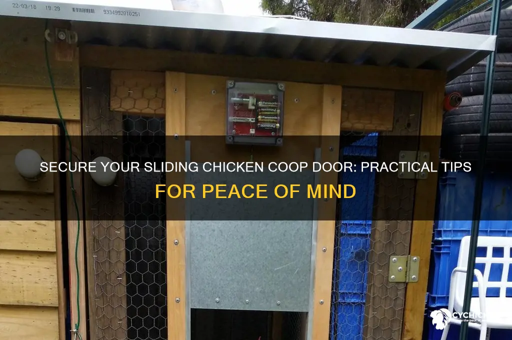 how to keep sliding chicken door secure