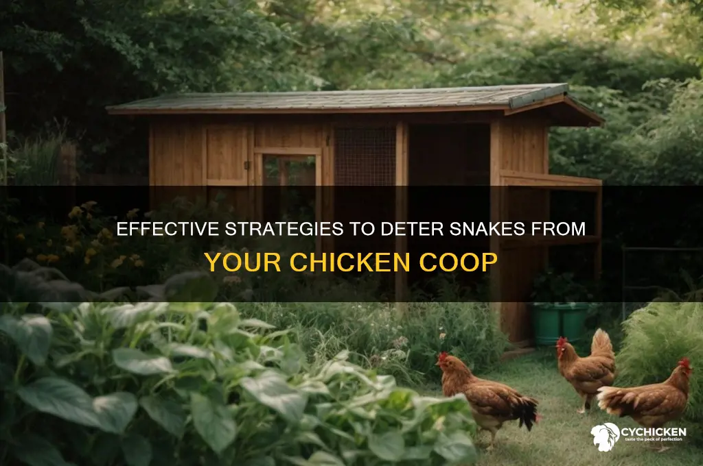how to keep snakes away from chicken house