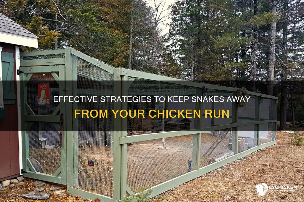 how to keep snakes out of chicken run
