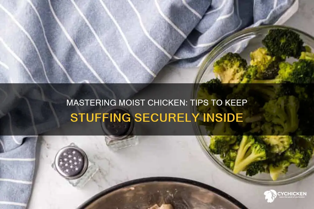 how to keep stuffing in a chicken