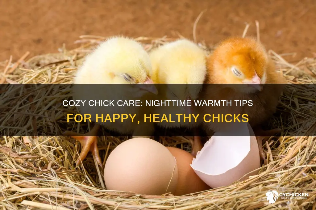 how to keep your chicks warm at night