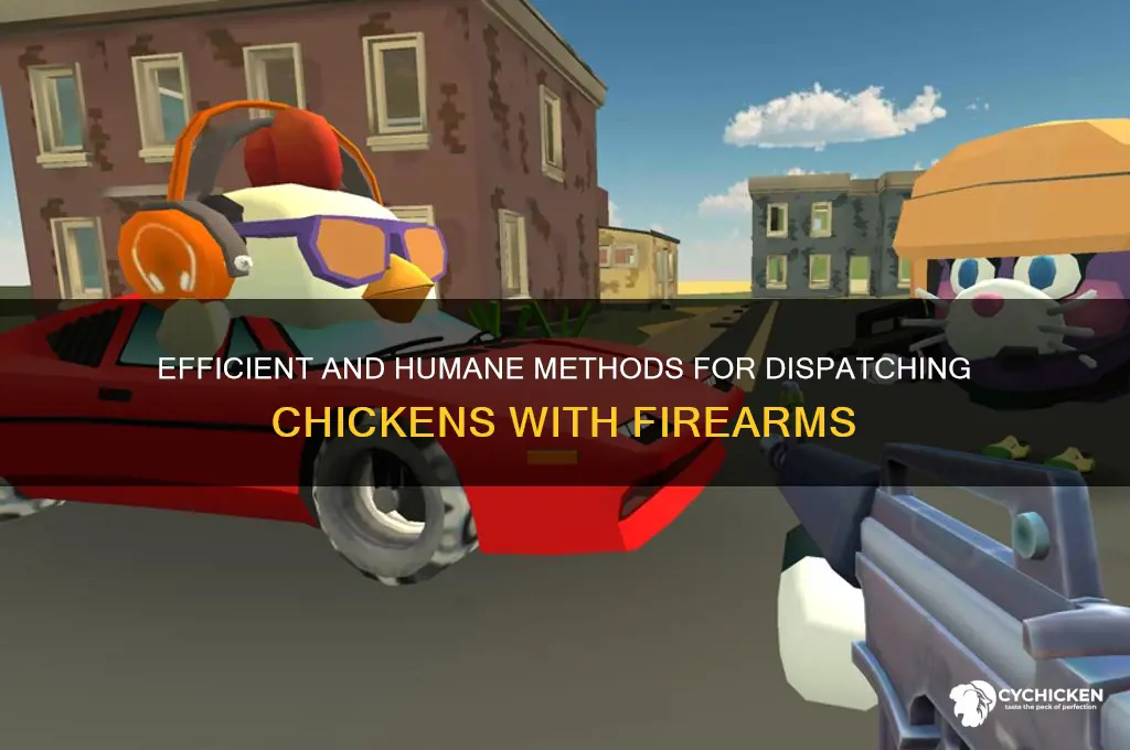 how to kill a chicken with a gun