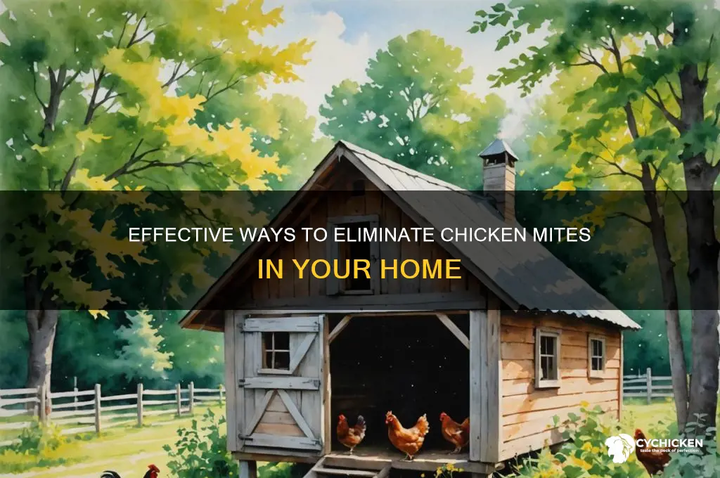 how to kill chicken mites in the home