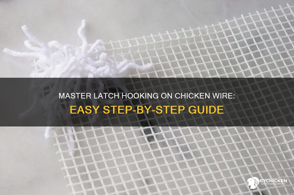 how to latch hook on chicken wite