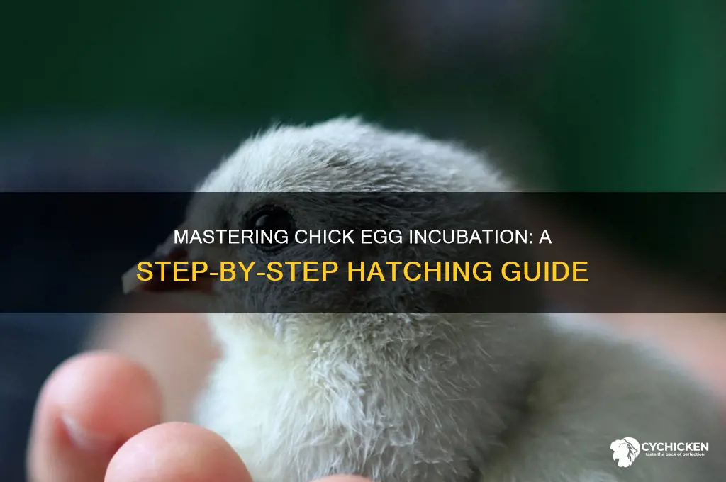 how to lay chick egss to hatch