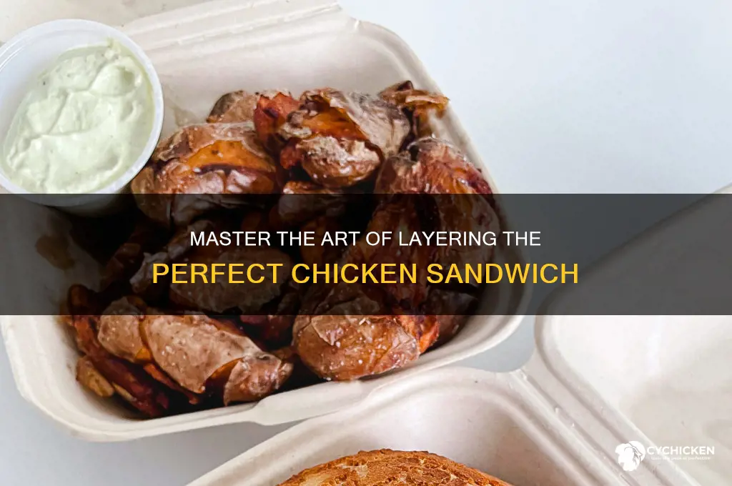 how to layer a chicken sandwich