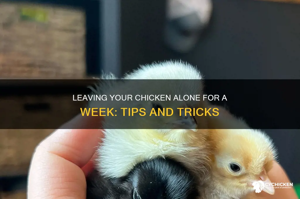 how to leave chicken alone for a week