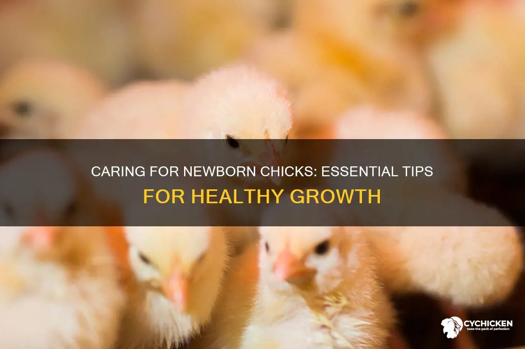 how to look after a newly hatched chick