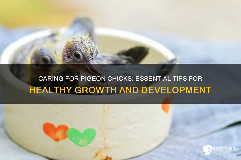 how to look after a pigeon chick