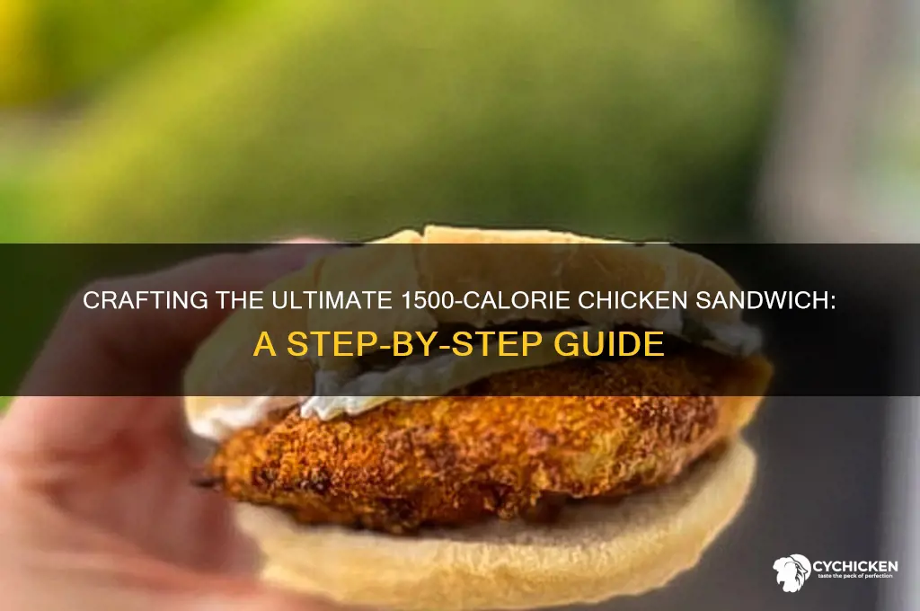 how to make a 1500 chicken sandwich