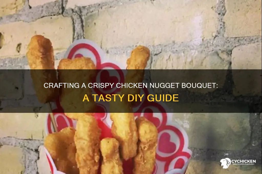 how to make a bouquet of chicken nuggets