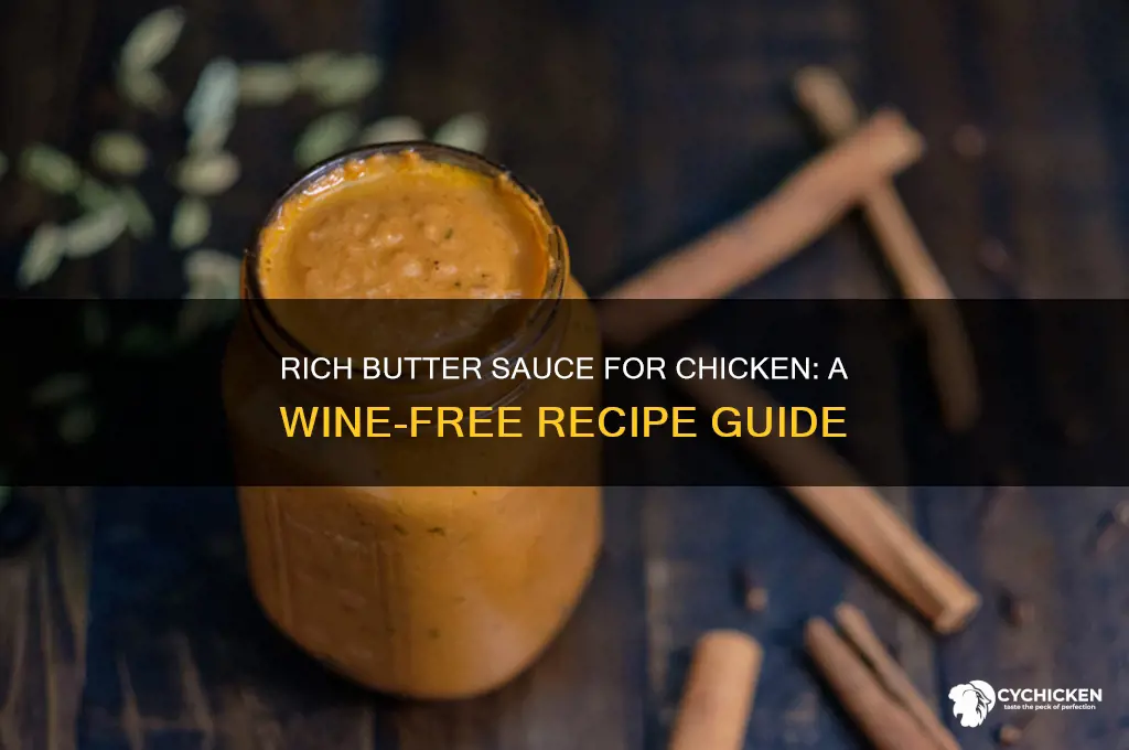 how to make a butter sauce for chicken without wine