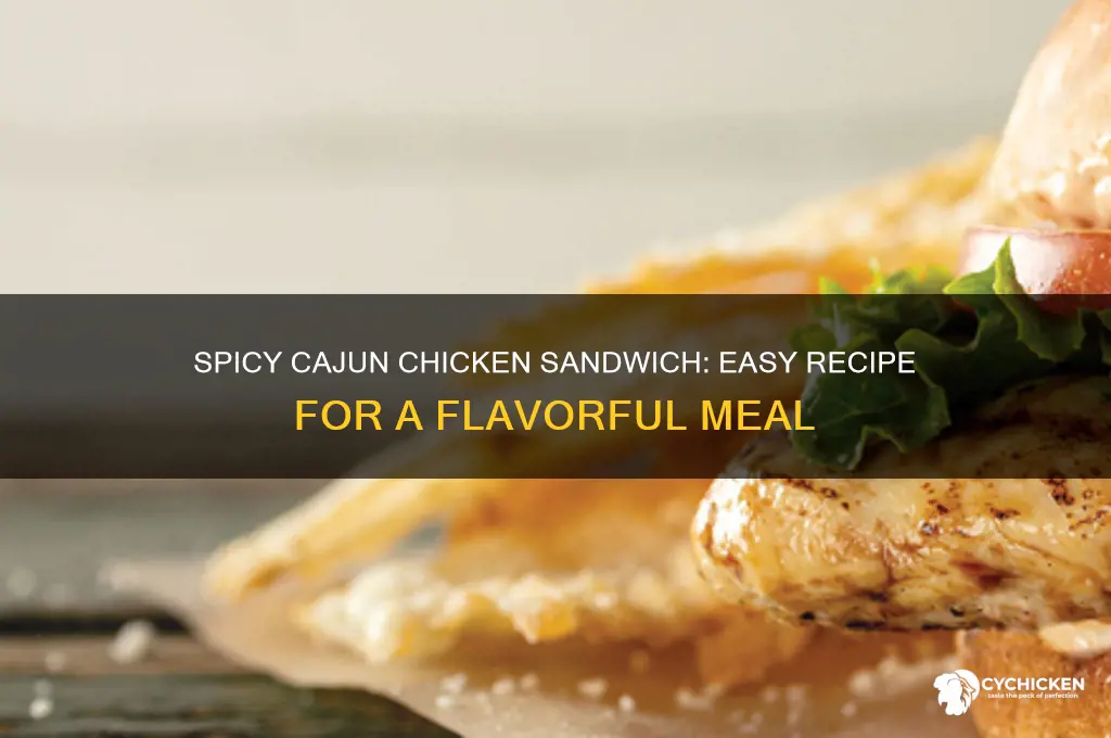 how to make a cajun chicken sandwich