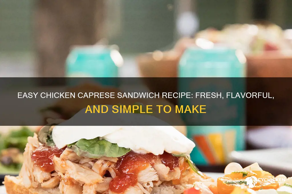 how to make a chicken caprese sandwich