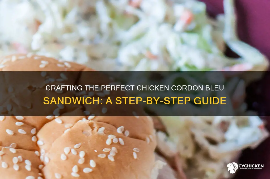 how to make a chicken cordon bleu sandwich
