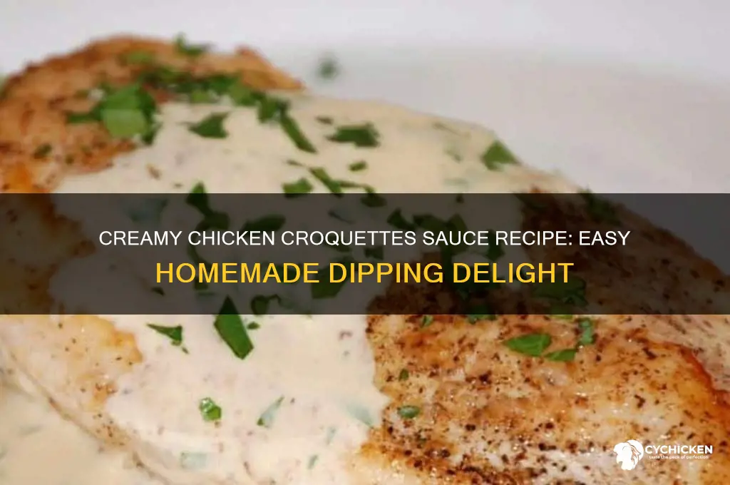 how to make a chicken croquettes sauce