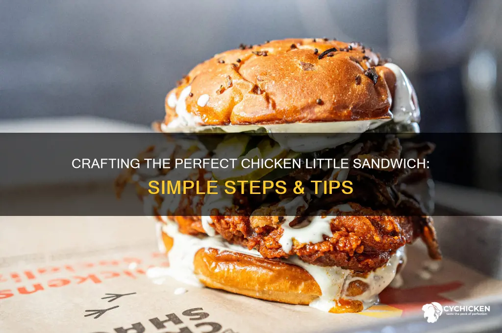 how to make a chicken little sandwich