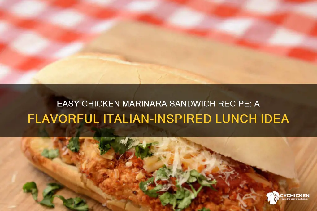 how to make a chicken marinara sandwich
