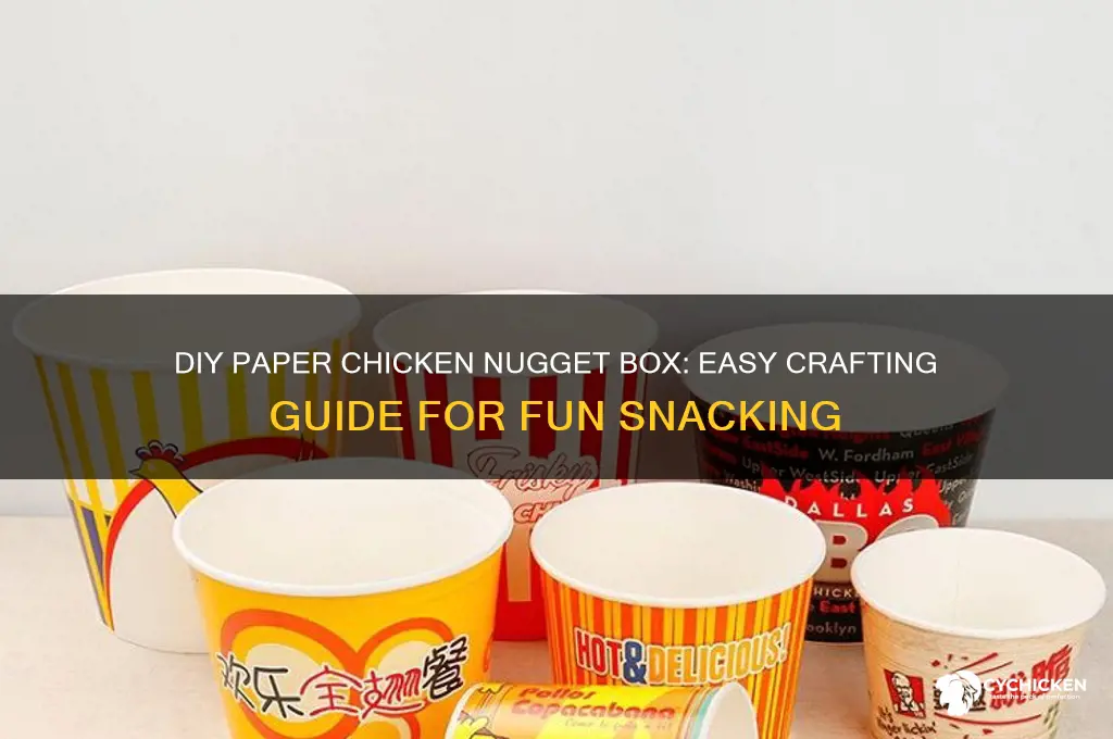 how to make a chicken nugget box out of paper