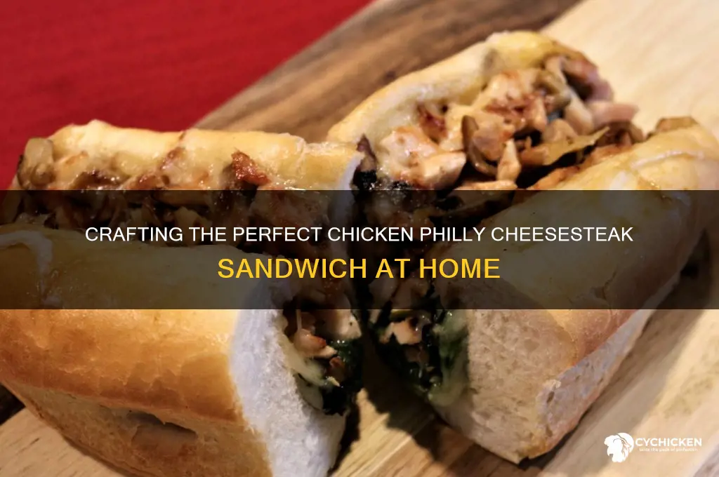 how to make a chicken philly cheesesteak sandwich