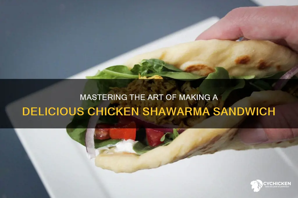 how to make a chicken shawarma sandwich