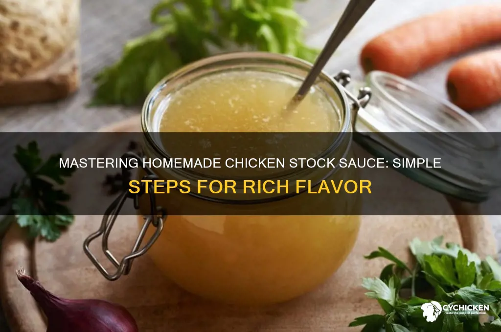 how to make a chicken stock sauce