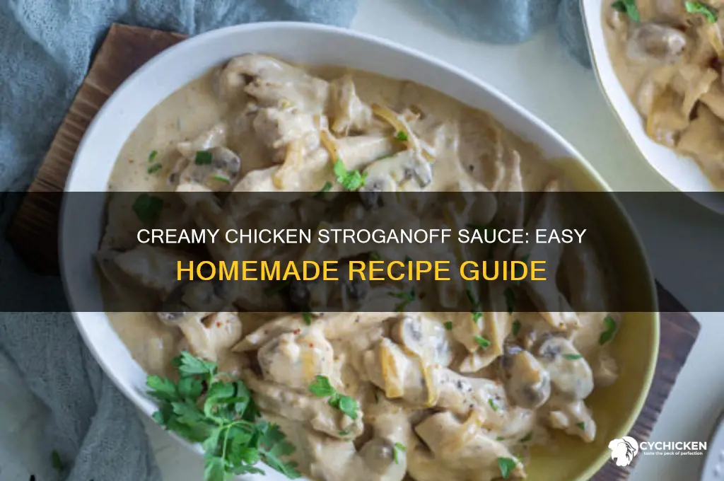 how to make a chicken stroganoff sauce