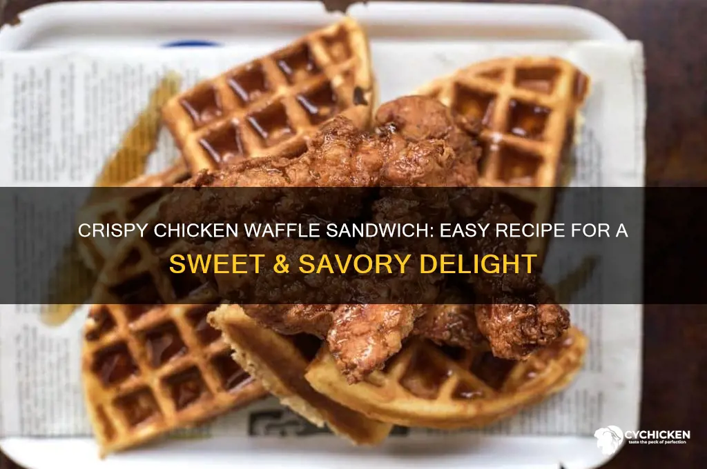 how to make a chicken waffle sandwich