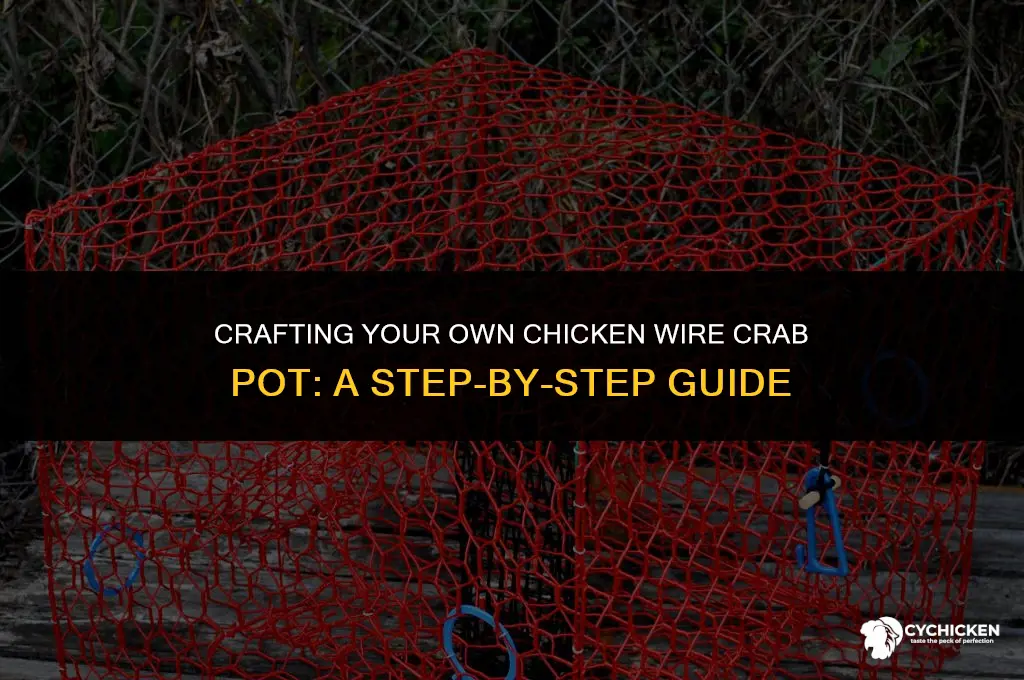 how to make a chicken wire crab pot