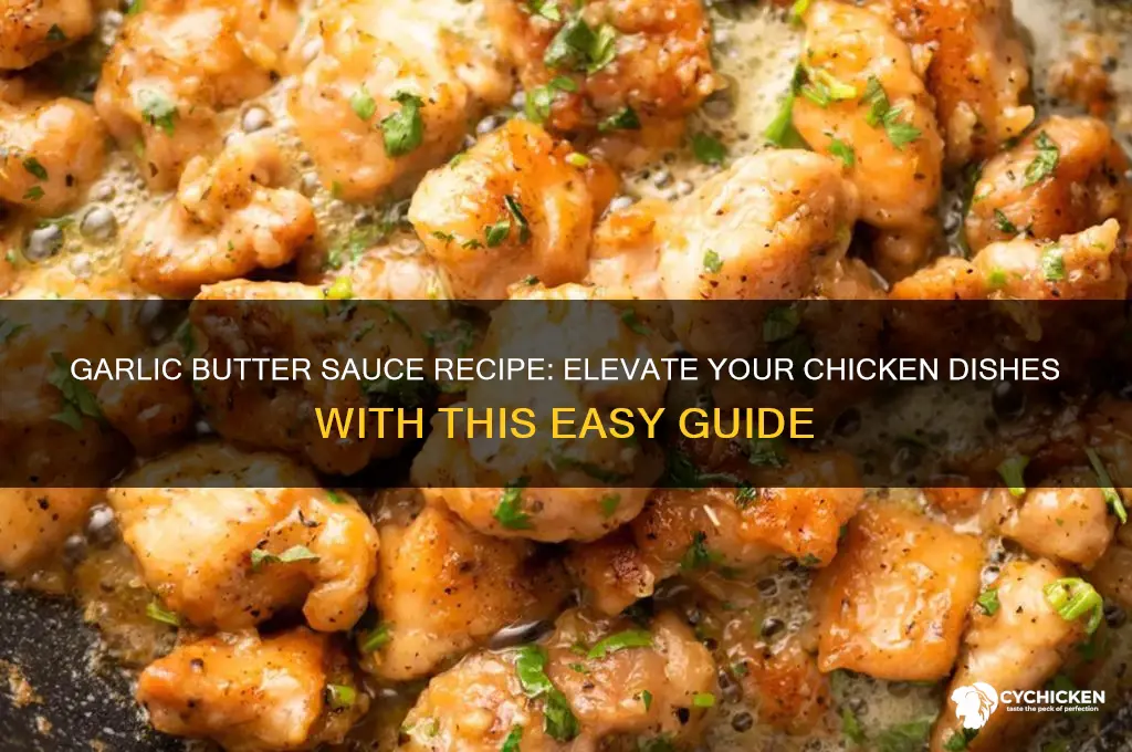 how to make a garlic butter sauce for chicken