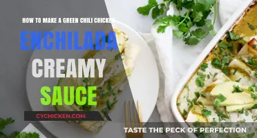 Creamy Green Chili Chicken Enchilada Sauce Recipe: Easy Homemade Delight