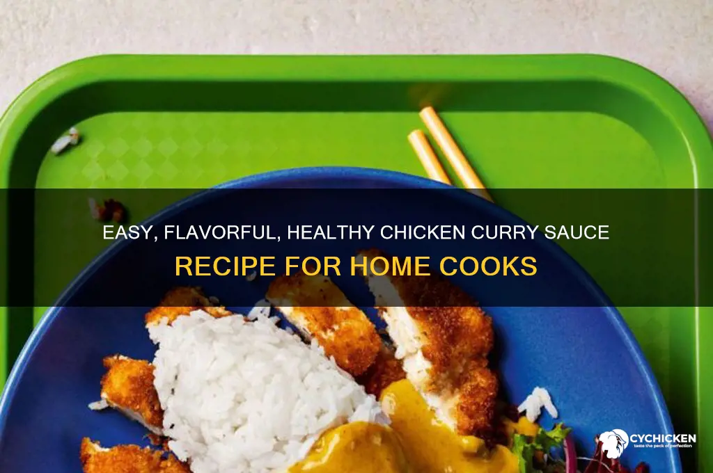how to make a healthy chicken curry sauce