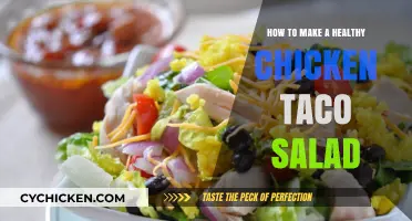 Fresh and Flavorful: How to Make a Healthy Chicken Taco Salad