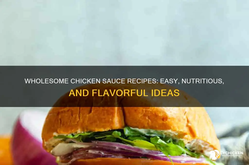 how to make a healthy sauce for chicken