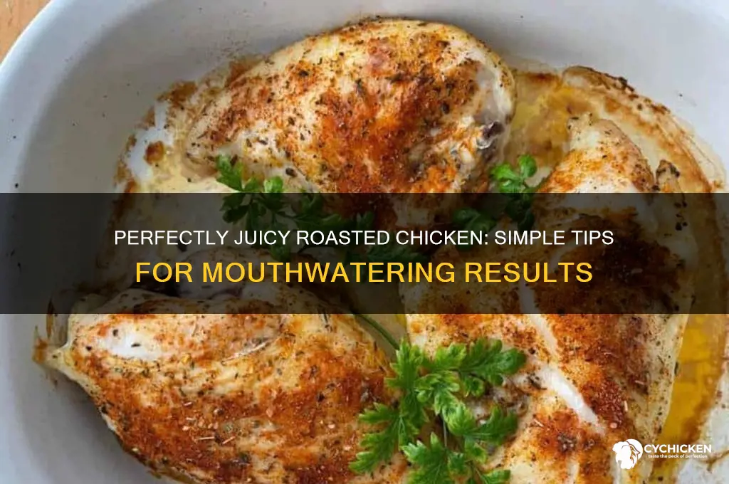 how to make a juicy roasted chicken