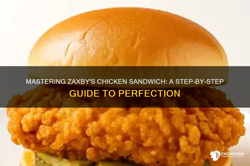how to make a kicken chicken sandwich from zaxby