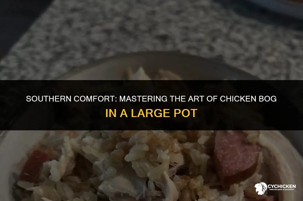 how to make a large pot of chicken bog