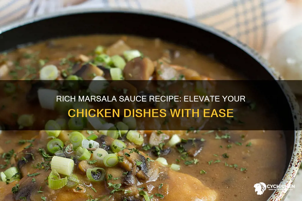 how to make a marsala sauce for chicken