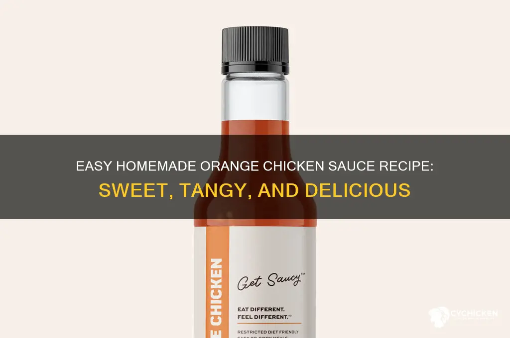 how to make a orange chicken sauce