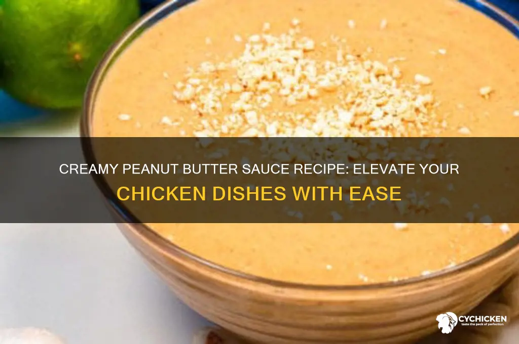 how to make a peanut butter sauce for chicken
