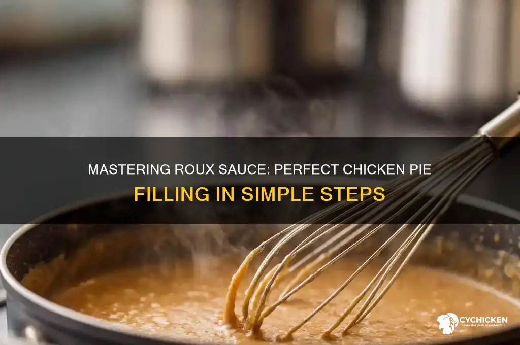 how to make a roux sauce for chicken pie