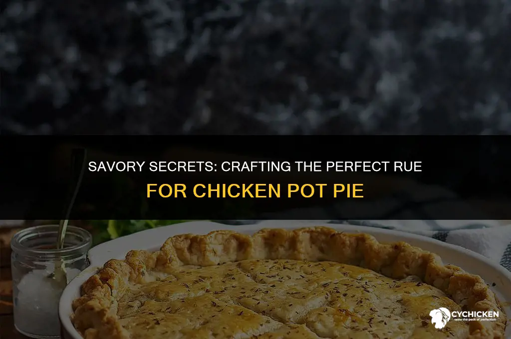 how to make a rue for chicken pot pie